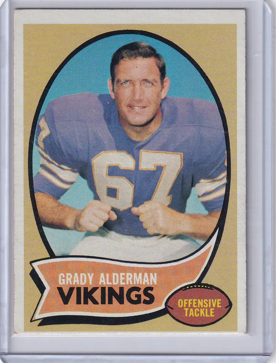 1970 Topps Football #108 Grady Alderman - Minnesota Vikings