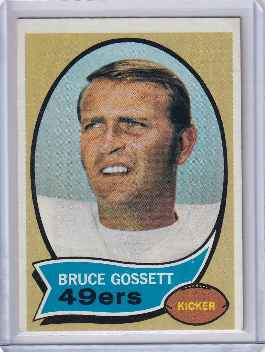 1970 Topps Football #109 Bruce Gossett - San Francisco 49ers
