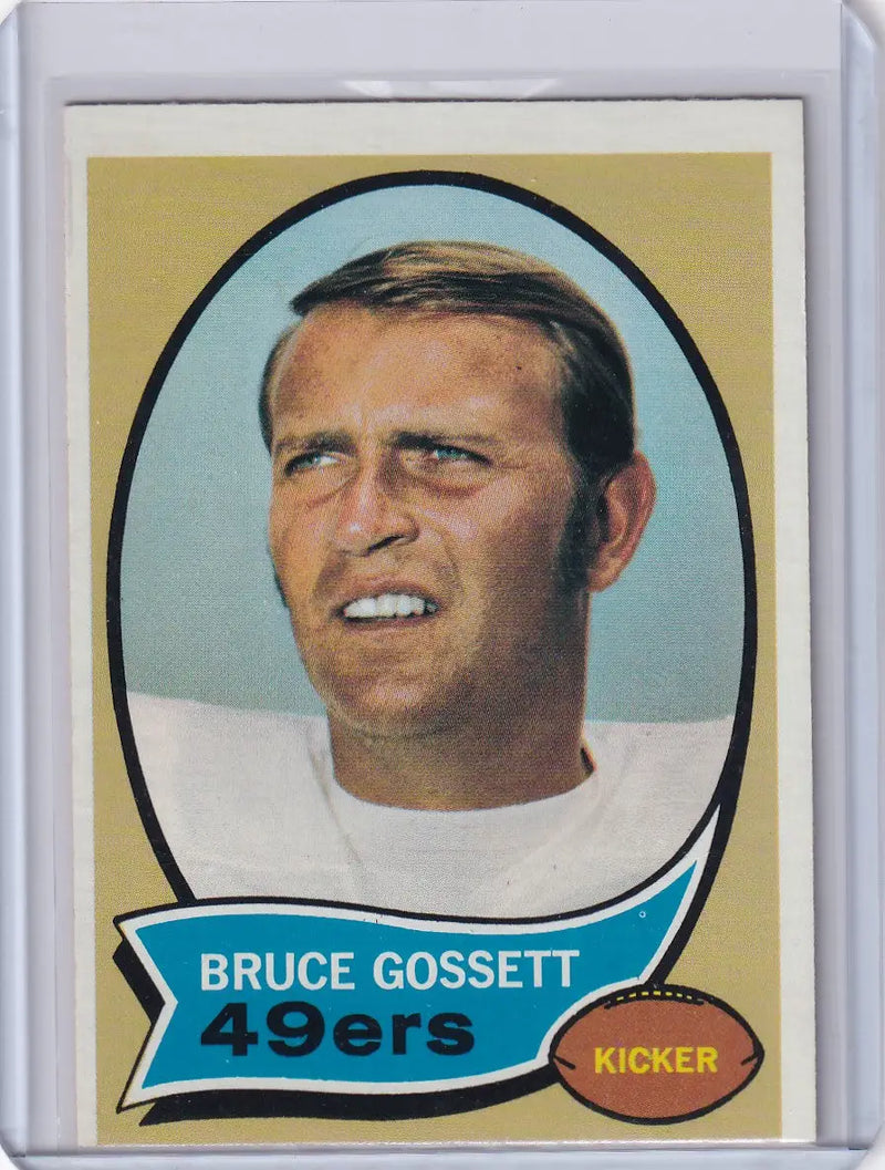 1970 Topps Football #109 Bruce Gossett - San Francisco 49ers