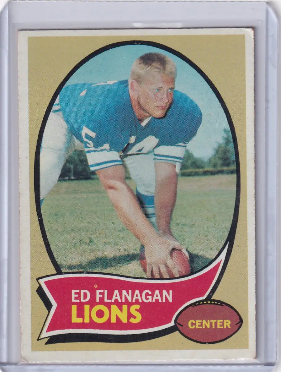 1970 Topps Football #11 Ed Flanagan RC - Detroit Lions
