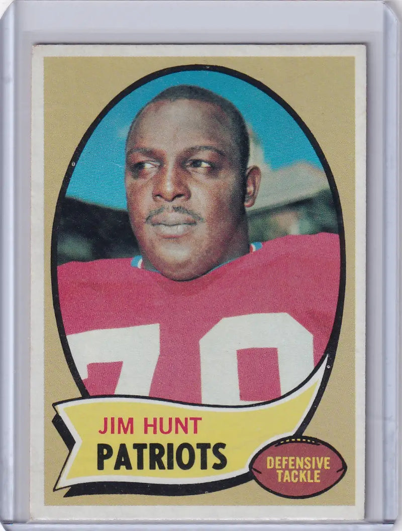 1970 Topps Football #111 Jim Hunt - New England Patriots