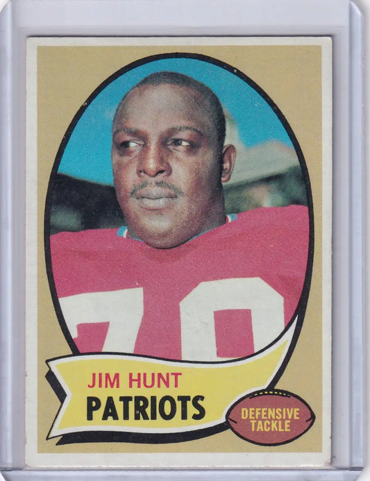 1970 Topps Football #111 Jim Hunt - New England Patriots