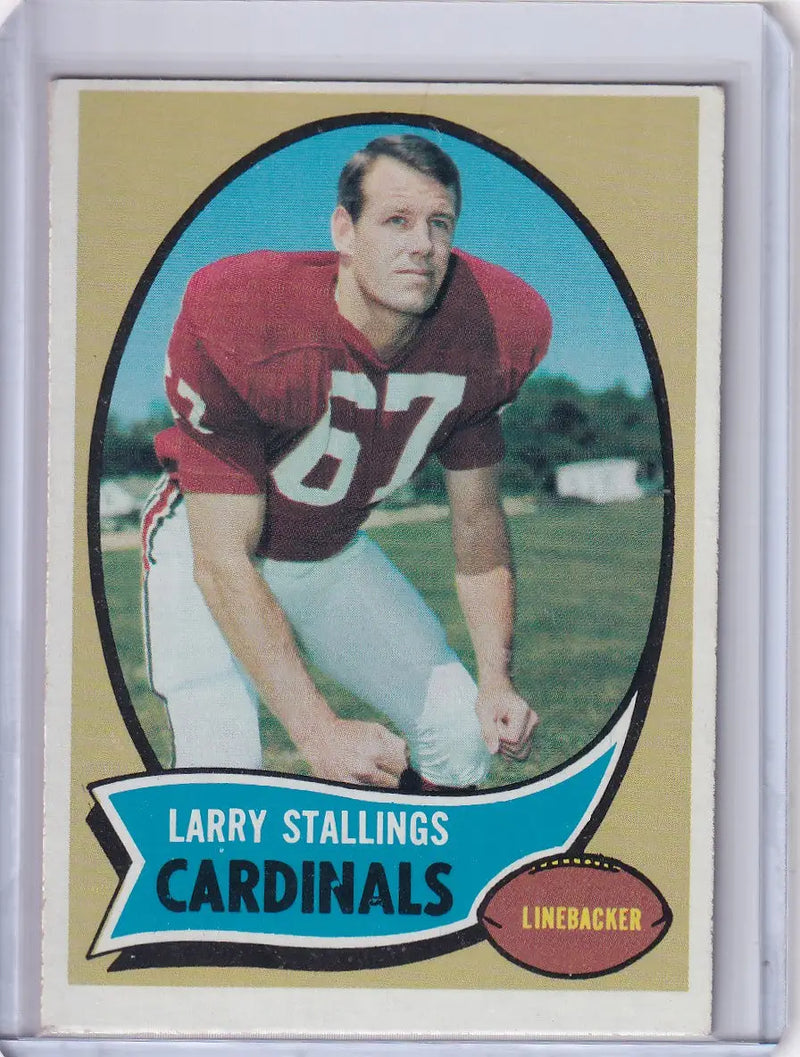 1970 Topps Football #112 Larry Stallings - St. Louis Cardinals
