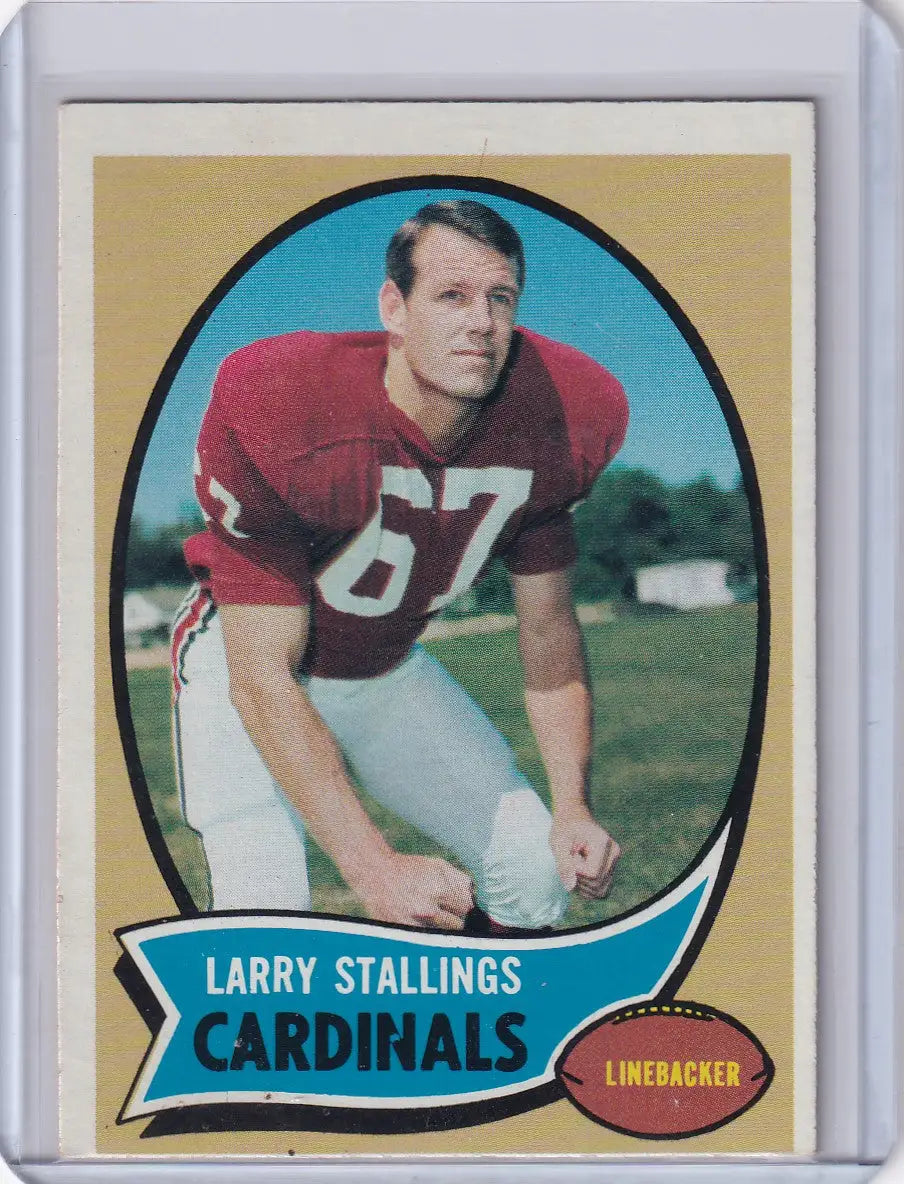 1970 Topps Football #112 Larry Stallings - St. Louis Cardinals