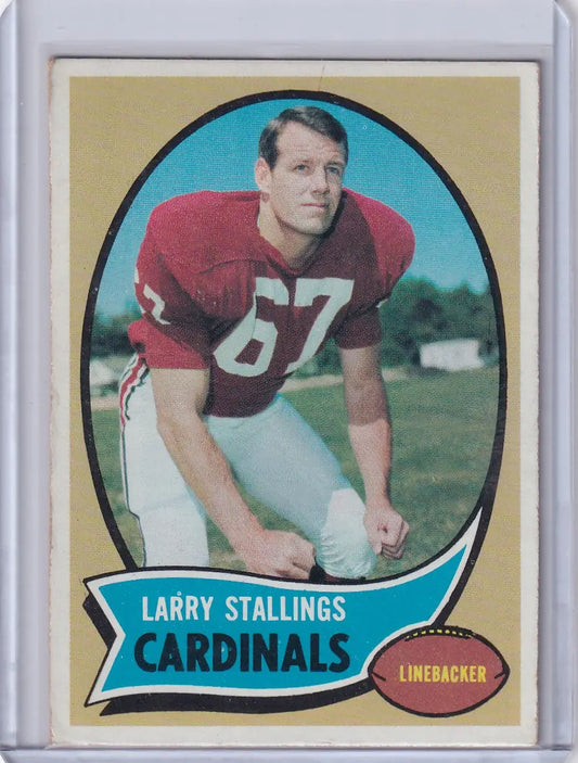 1970 Topps Football #112 Larry Stallings - St. Louis Cardinals - Football Card Single