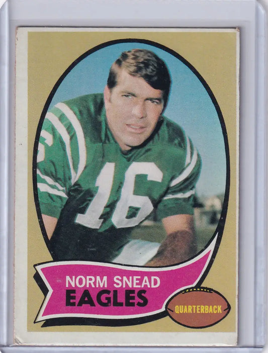 1970 Topps Football #115 Norm Snead - Philadelphia Eagles - Football Card Single
