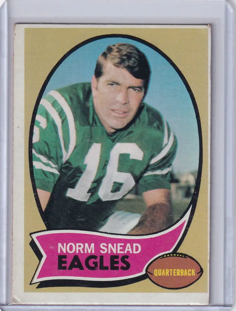 1970 Topps Football #115 Norm Snead - Philadelphia Eagles