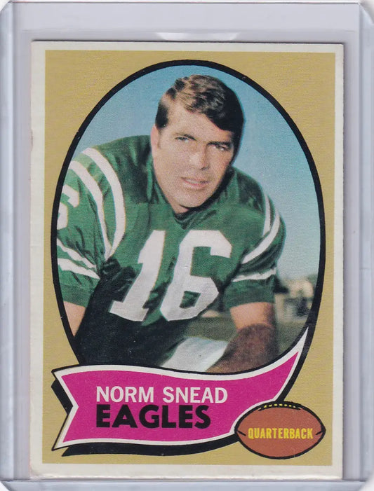 1970 Topps Football #115 Norm Snead - Philadelphia Eagles