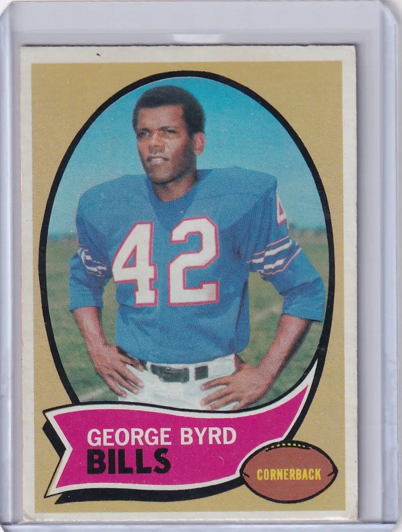 1970 Topps Football #119 George Byrd - Buffalo Bills - Football Card Single