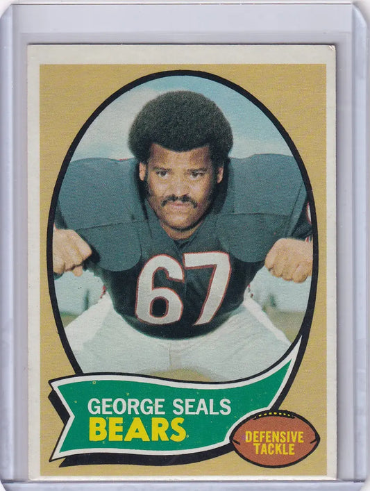 1970 Topps Football #12 George Seals RC - Chicago Bears