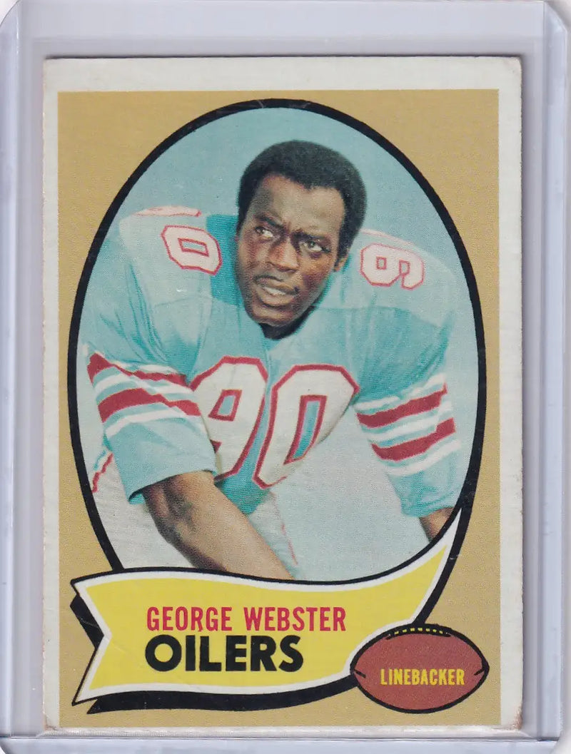 1970 Topps Football #120 George Webster RC - Houston Oilers - Football Card Single