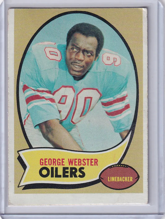 1970 Topps Football #120 George Webster RC - Houston Oilers - Football Card Single