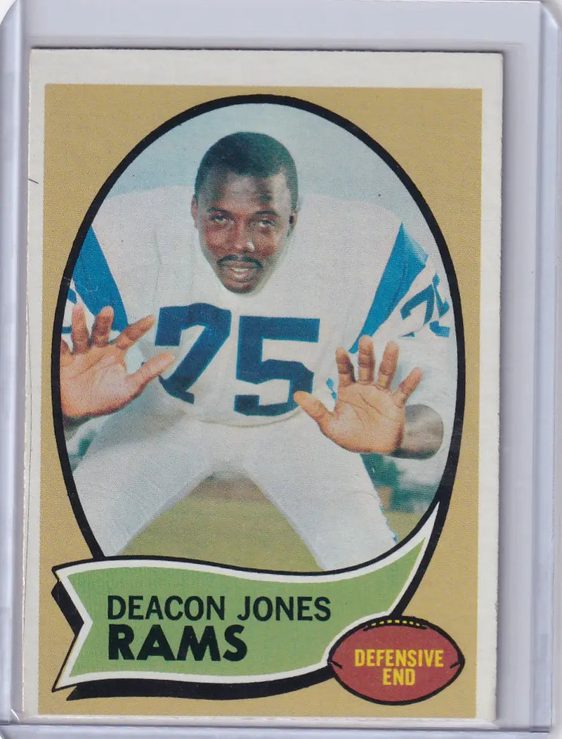1970 Topps Football #125 Deacon Jones - St Louis Rams
