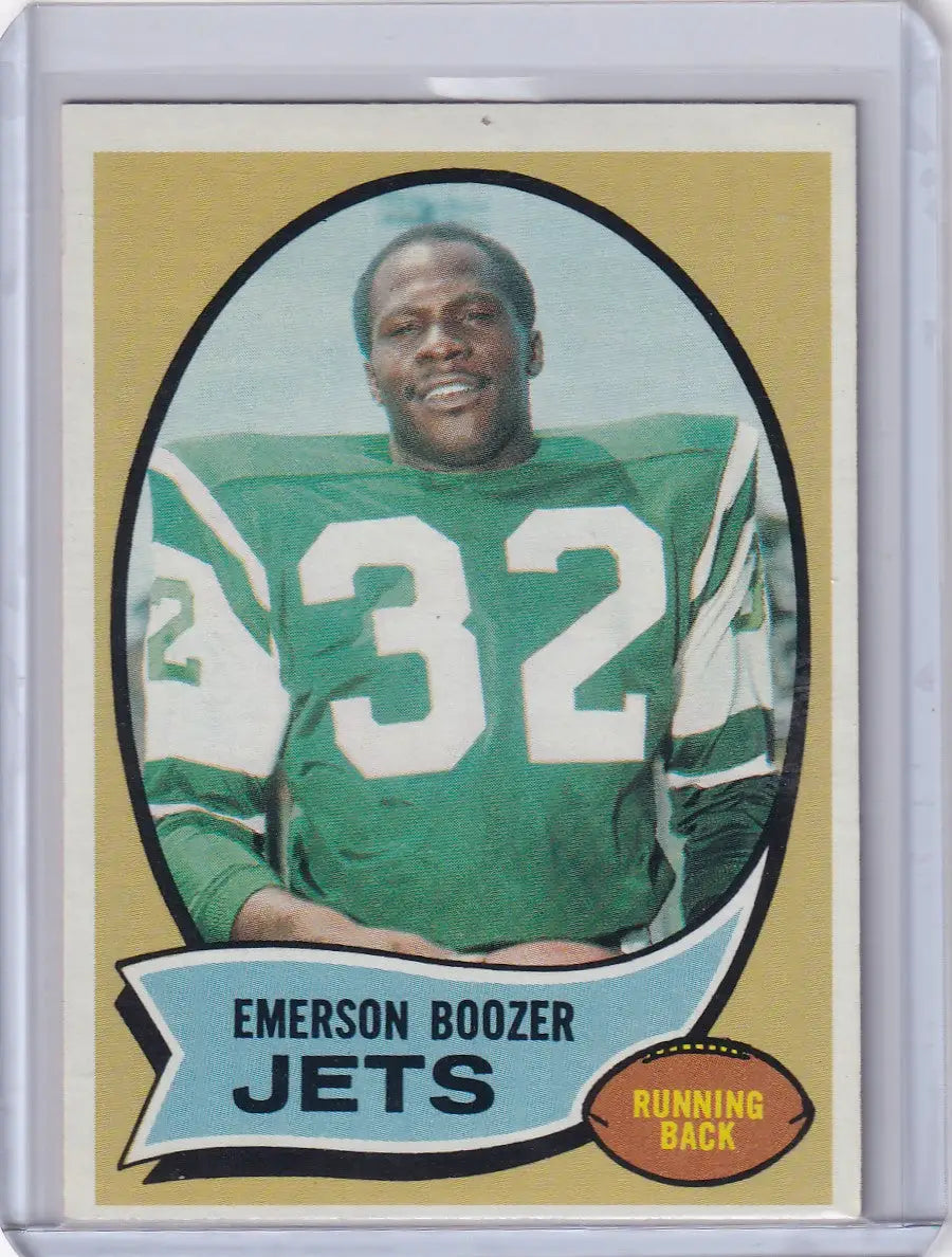1970 Topps Football #128 Emerson Boozer RC - New York Jets