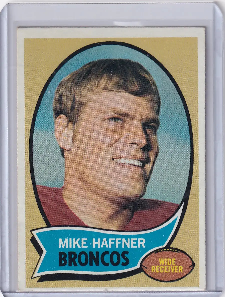 1970 Topps Football #14 Mike Haffner RC - Denver Broncos