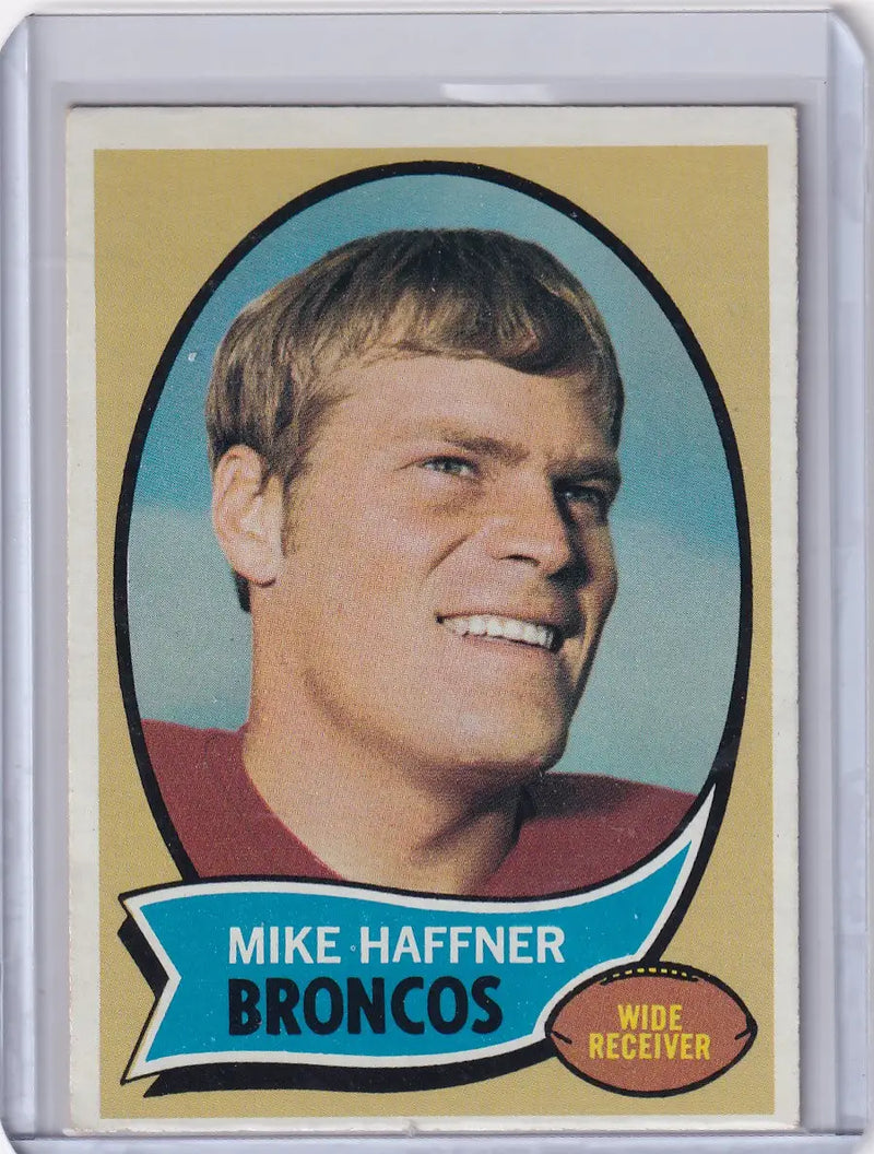 1970 Topps Football #14 Mike Haffner RC - Denver Broncos