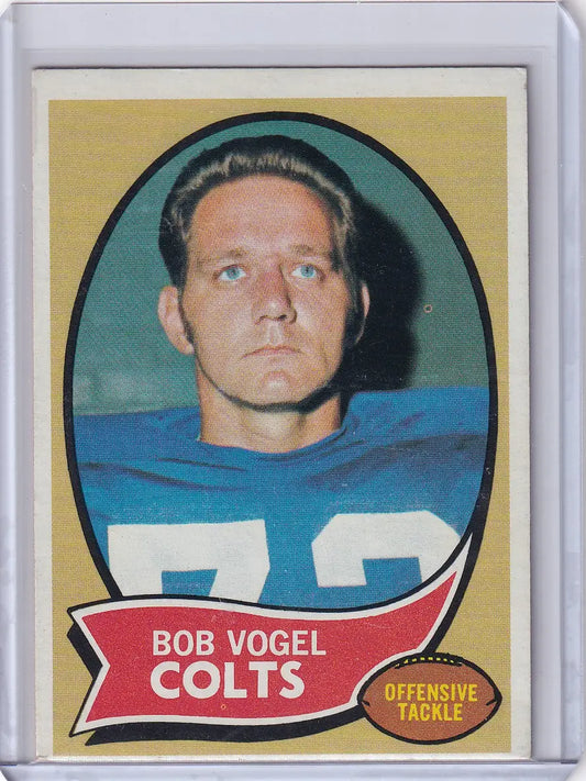 1970 Topps Football #15 Bob Vogel - Baltimore Colts