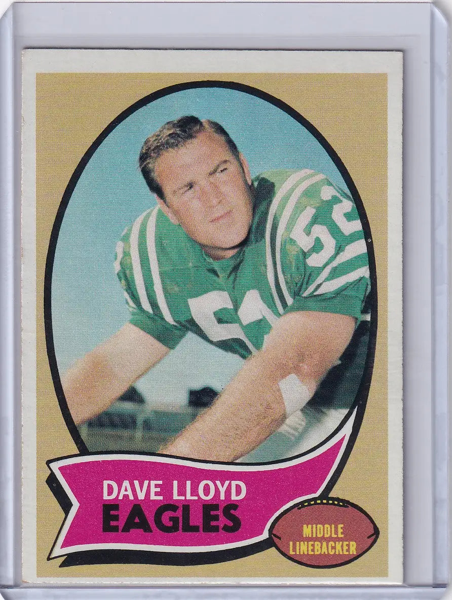 1970 Topps Football #21 Dave Lloyd - Philadelphia Eagles