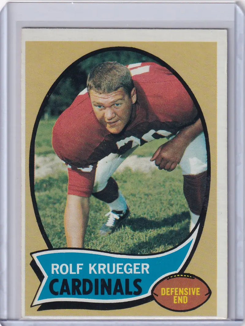 1970 Topps Football #26 Rolf Krueger RC - St Louis Cardinals