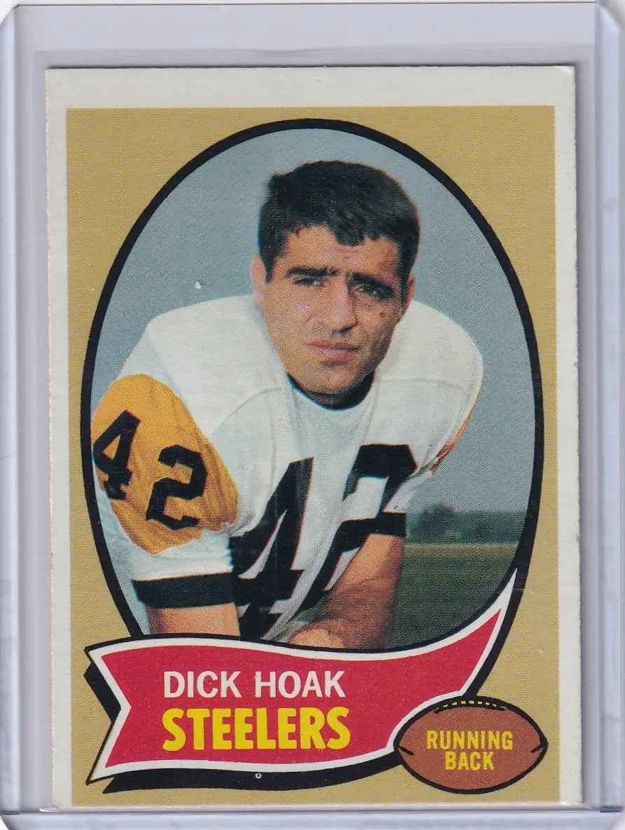 1970 Topps Football #28 Dick Hoak - Pittsburgh Steelers