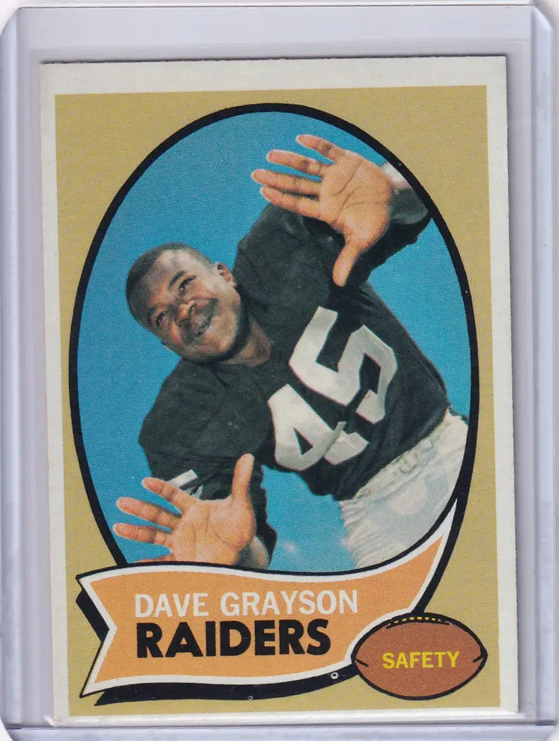 1970 Topps Football #31 Dave Grayson - Oakland Raiders