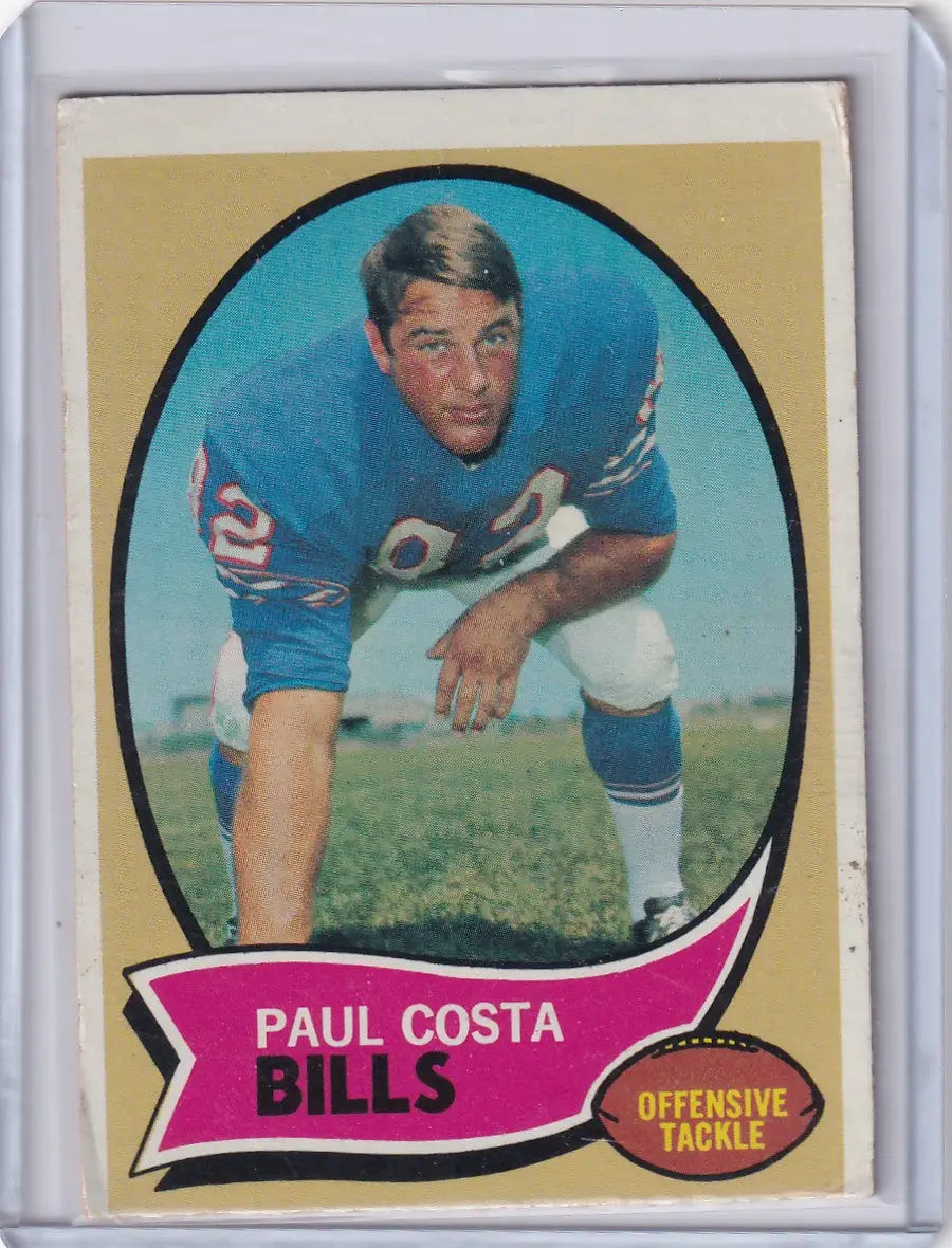 1970 Topps Football #36 Paul Costa - Buffalo Bills