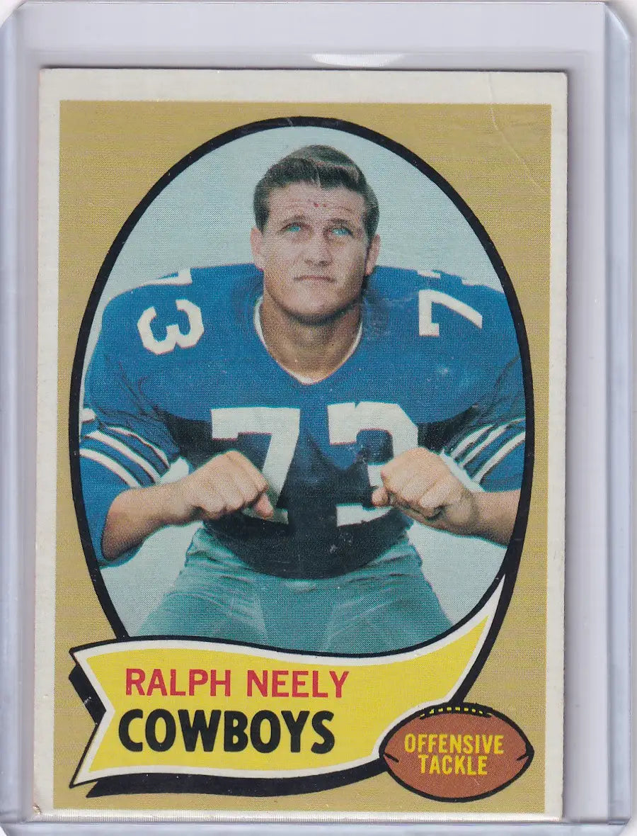 1970 Topps Football #4 Ralph Neely RC - Dallas Cowboys