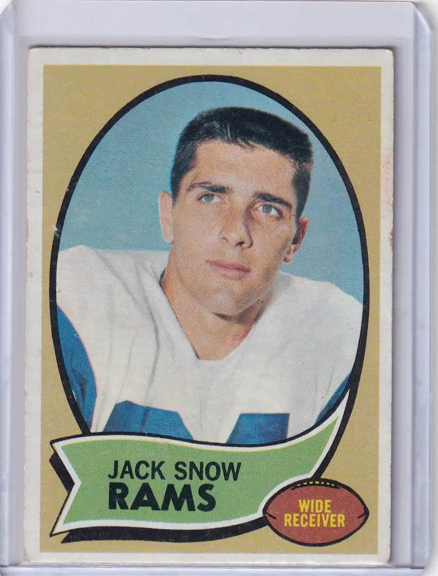 1970 Topps Football #44 Jack Snow - St Louis Rams