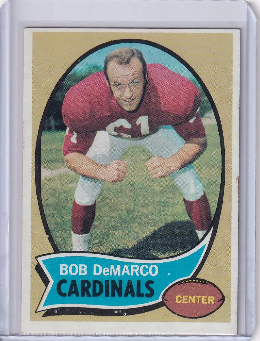 1970 Topps Football #48 Bob DeMarco - St Louis Cardinals