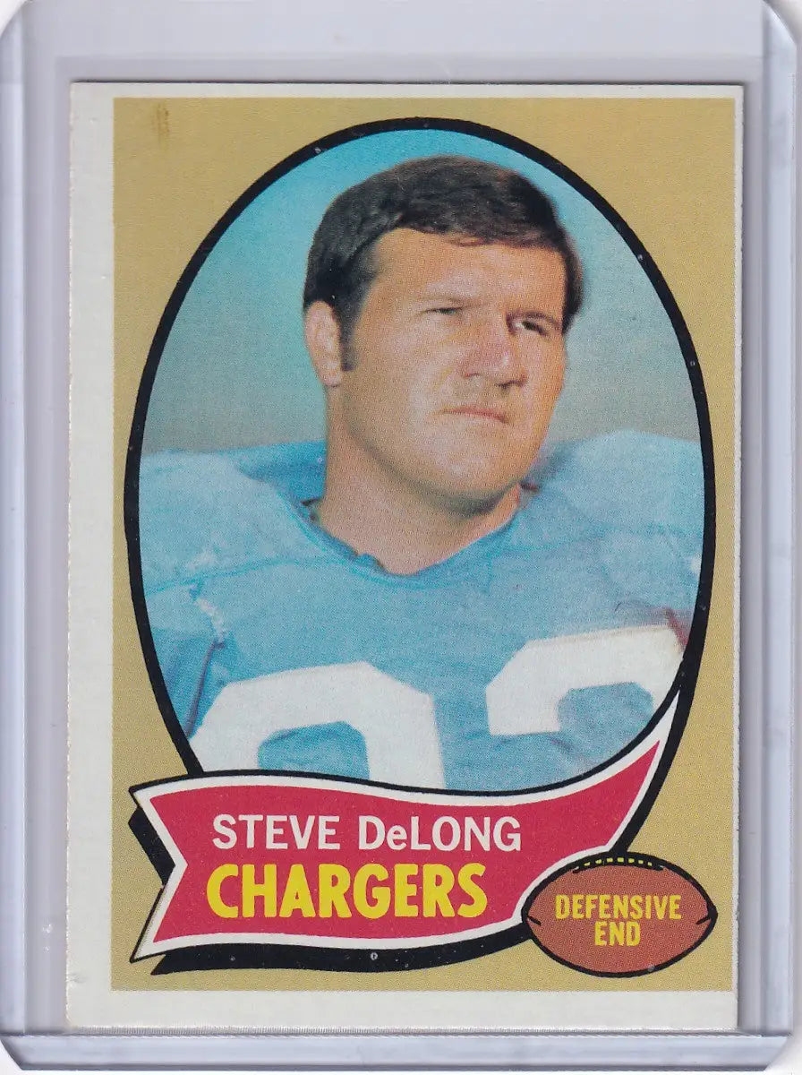 1970 Topps Football #49 Steve DeLong - San Diego Chargers
