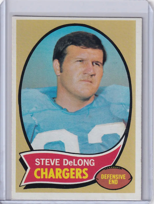 1970 Topps Football #49 Steve DeLong - San Diego Chargers - Football Card Single