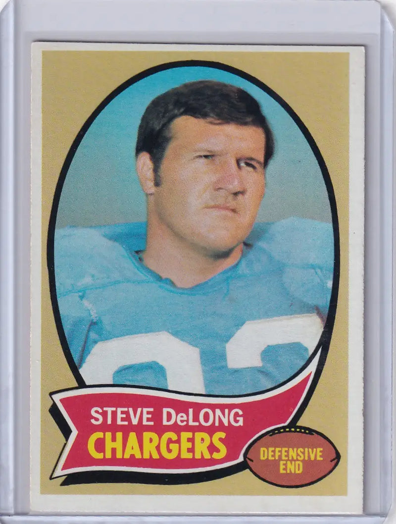 1970 Topps Football #49 Steve DeLong - San Diego Chargers