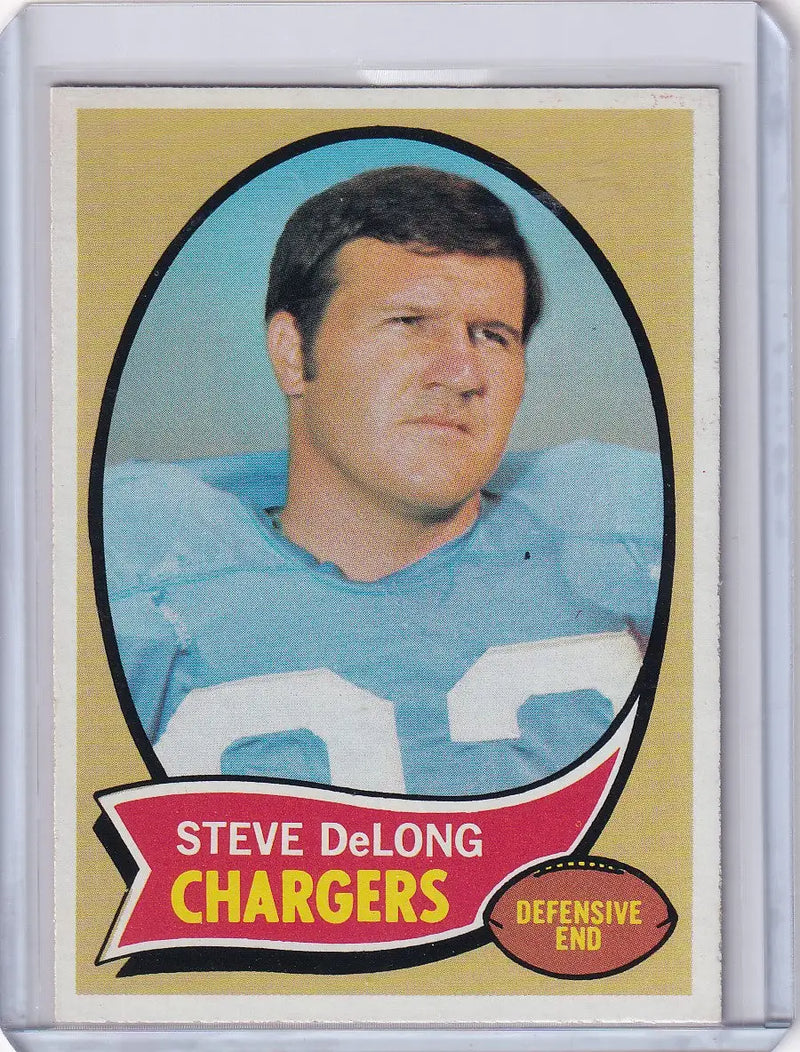 1970 Topps Football #49 Steve DeLong - San Diego Chargers