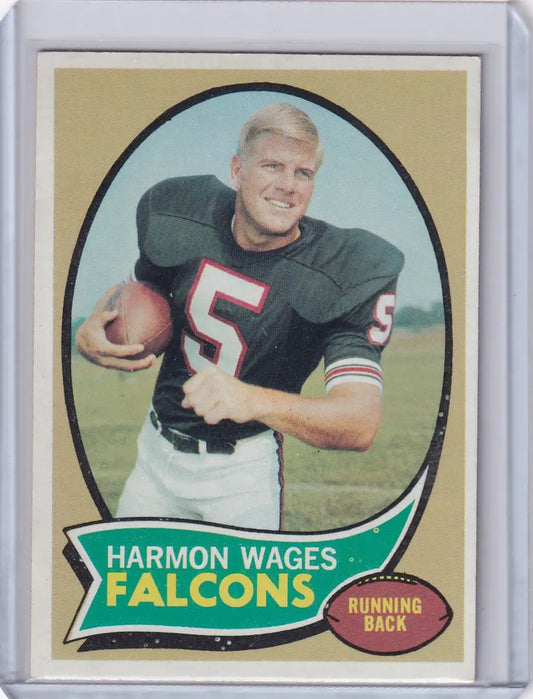 1970 Topps Football #5 Harmon Wages RC - Atlanta Falcons