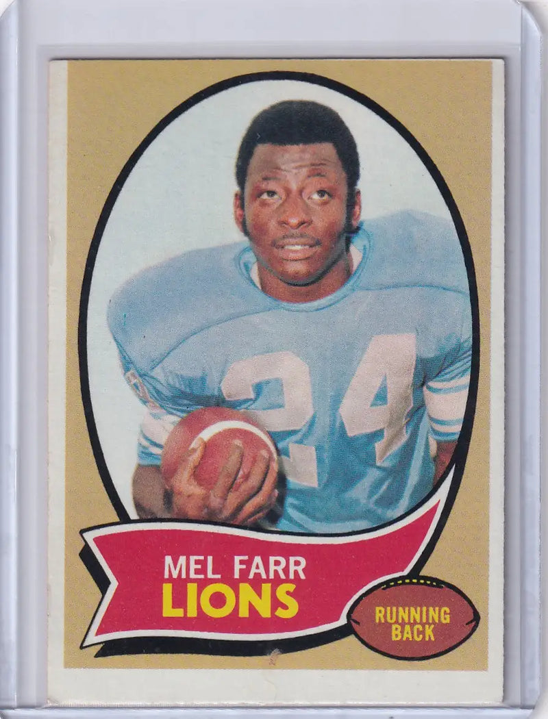 1970 Topps Football #52 Mel Farr RC - Detroit Lions