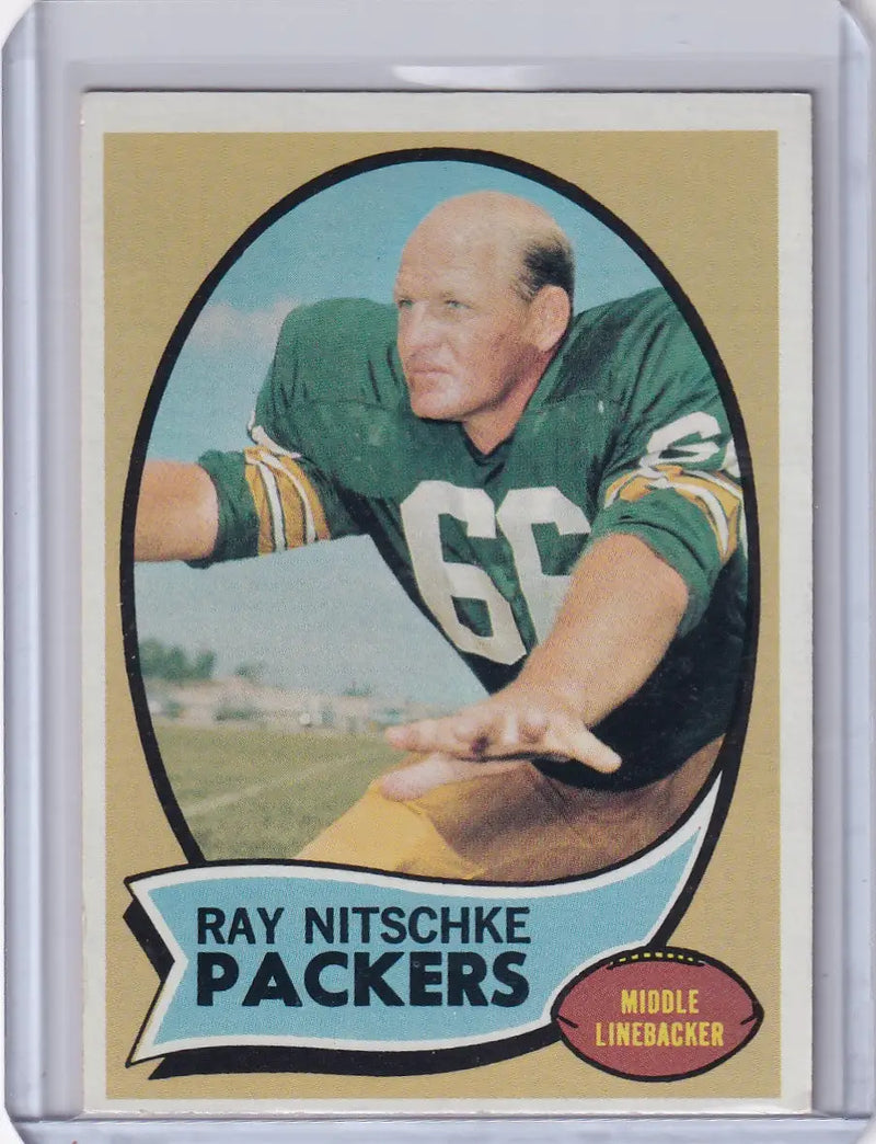 1970 Topps Football #55 Ray Nitschke - Green Bay Packers