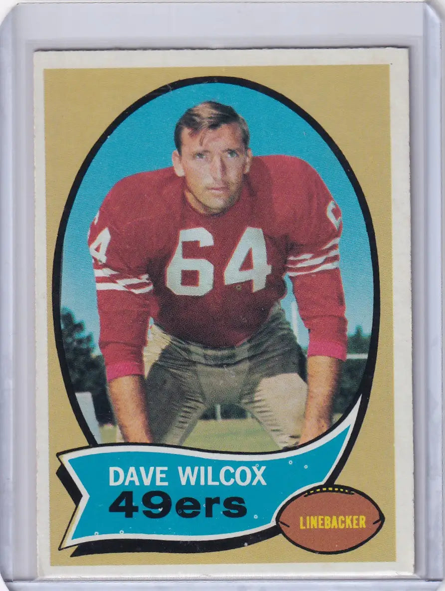 1970 Topps Football #57 Dave Wilcox - San Francisco 49ers