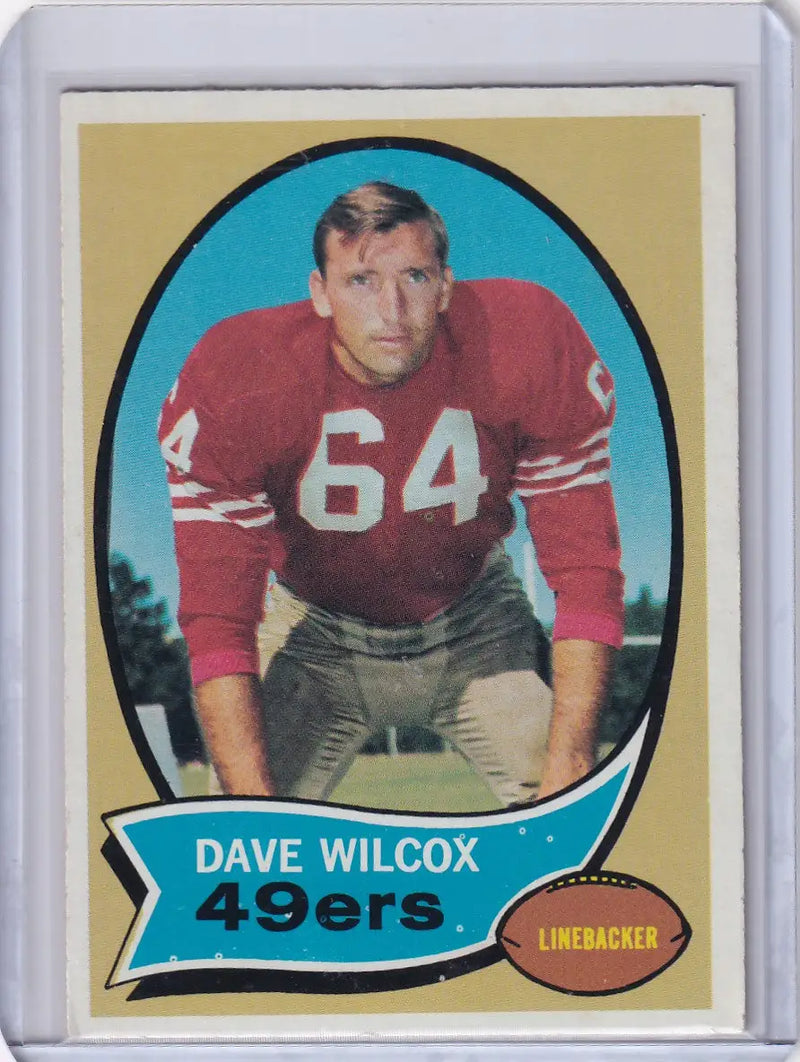 1970 Topps Football #57 Dave Wilcox - San Francisco 49ers