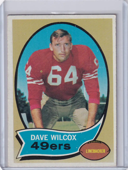 1970 Topps Football #57 Dave Wilcox - San Francisco 49ers