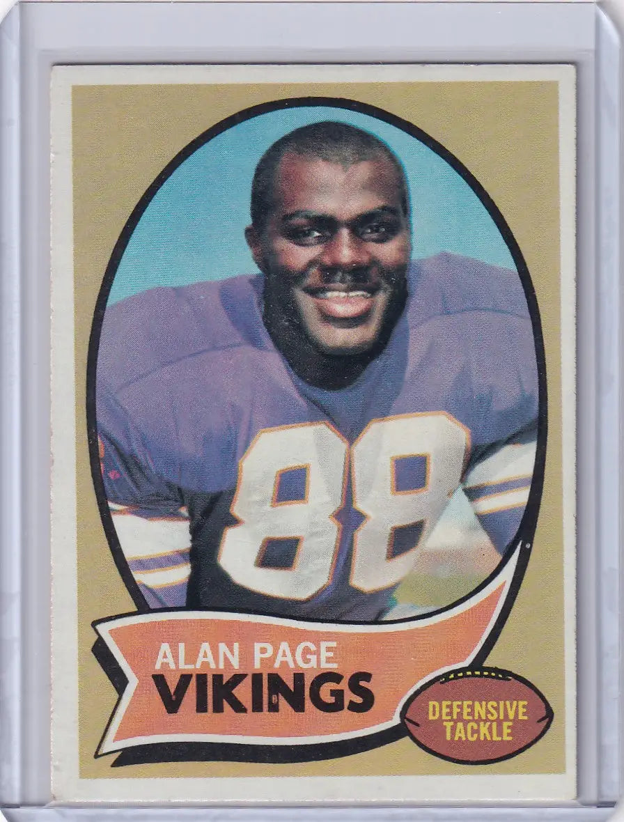 1970 Topps Football #59 Alan Page RC - Minnesota Vikings