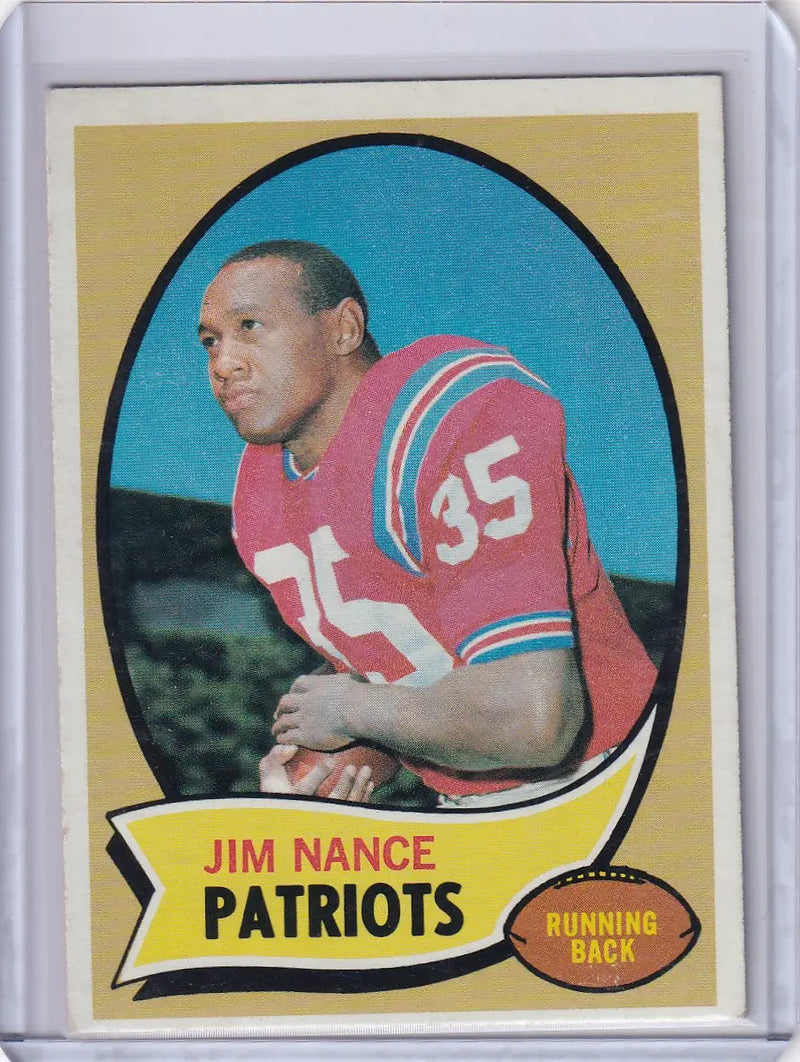 1970 Topps Football #60 Jim Nance - New England Patriots