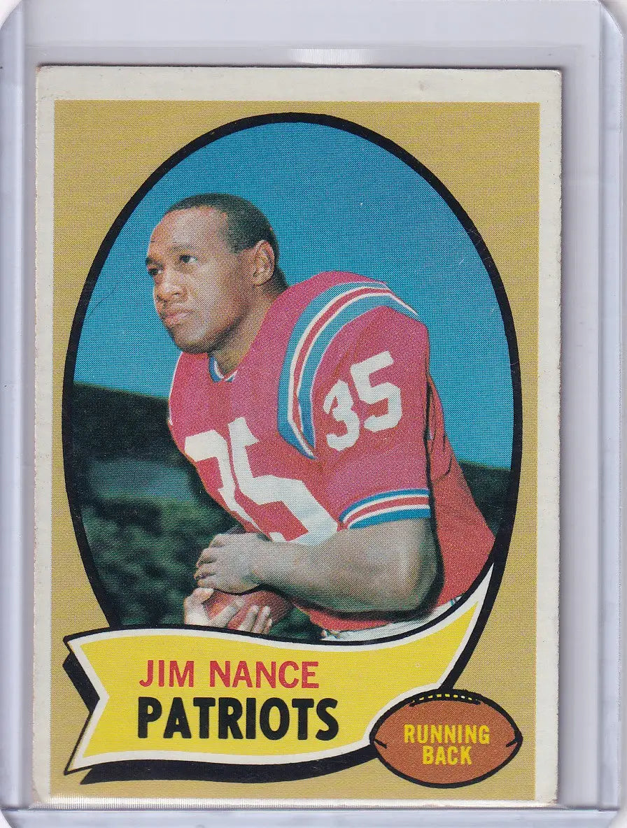 1970 Topps Football #60 Jim Nance - New England Patriots