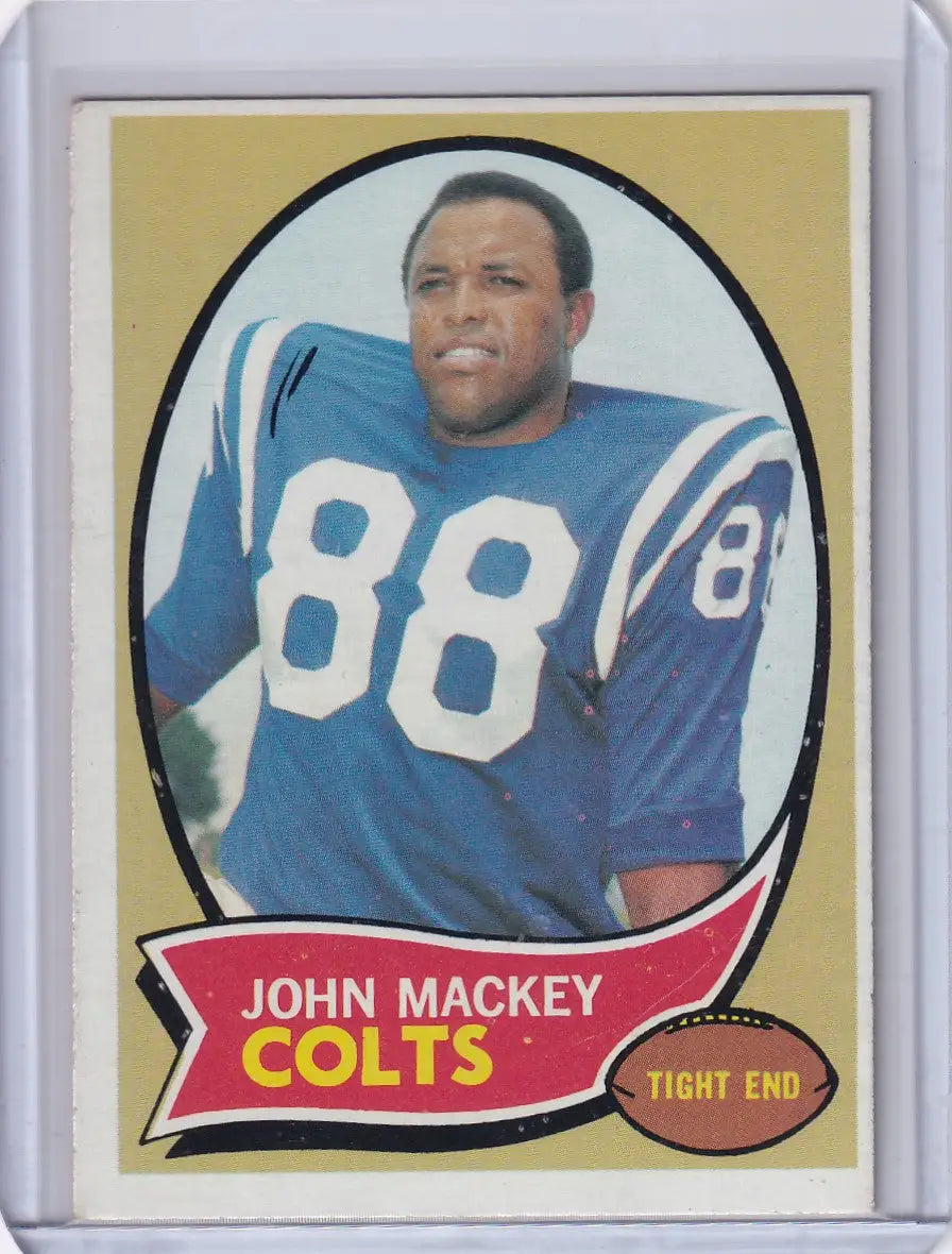 1970 Topps Football #62 John Mackey - Baltimore Colts