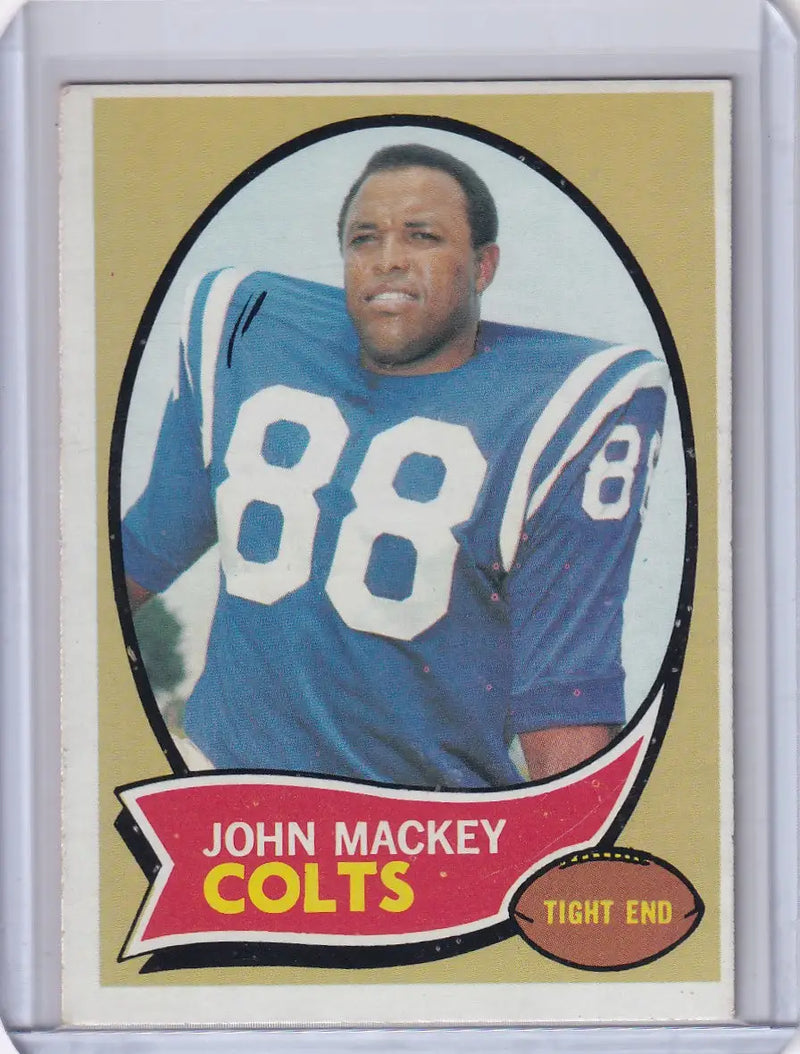 1970 Topps Football #62 John Mackey - Baltimore Colts