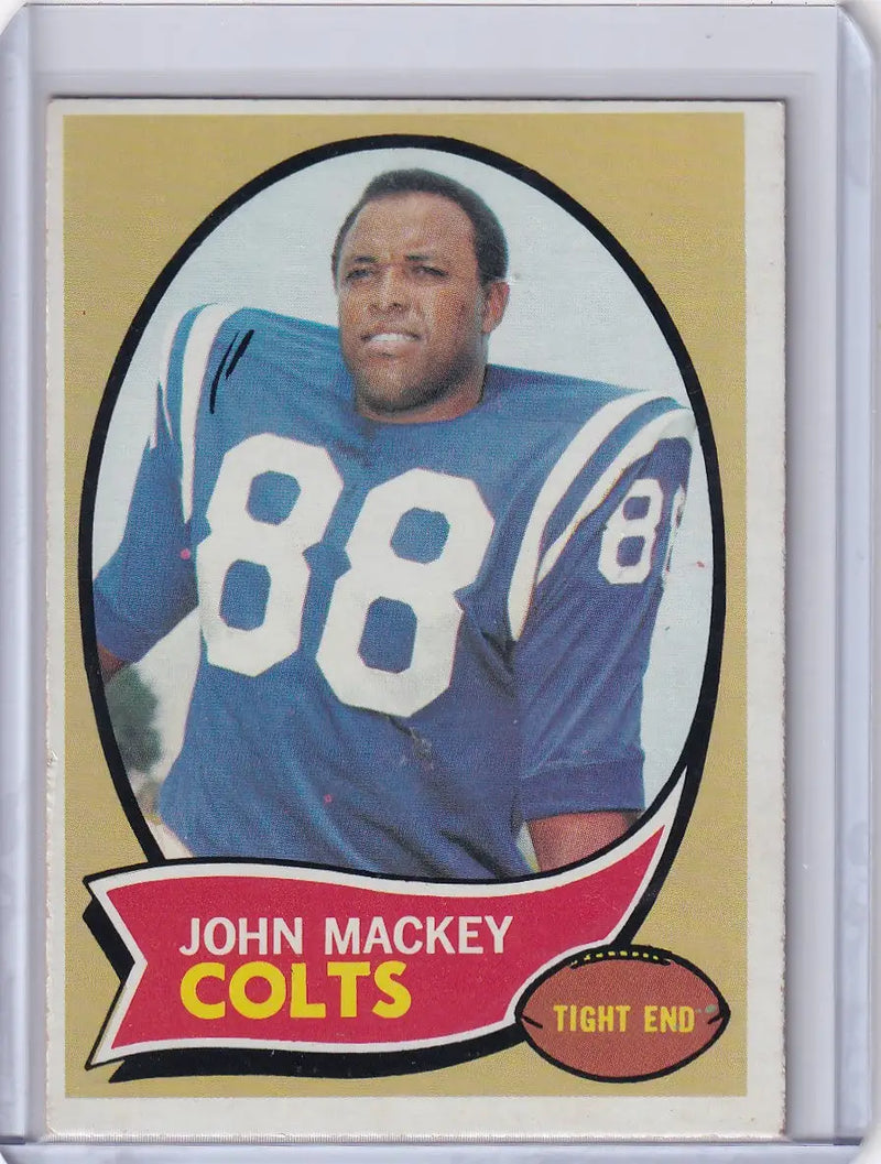 1970 Topps Football #62 John Mackey - Baltimore Colts