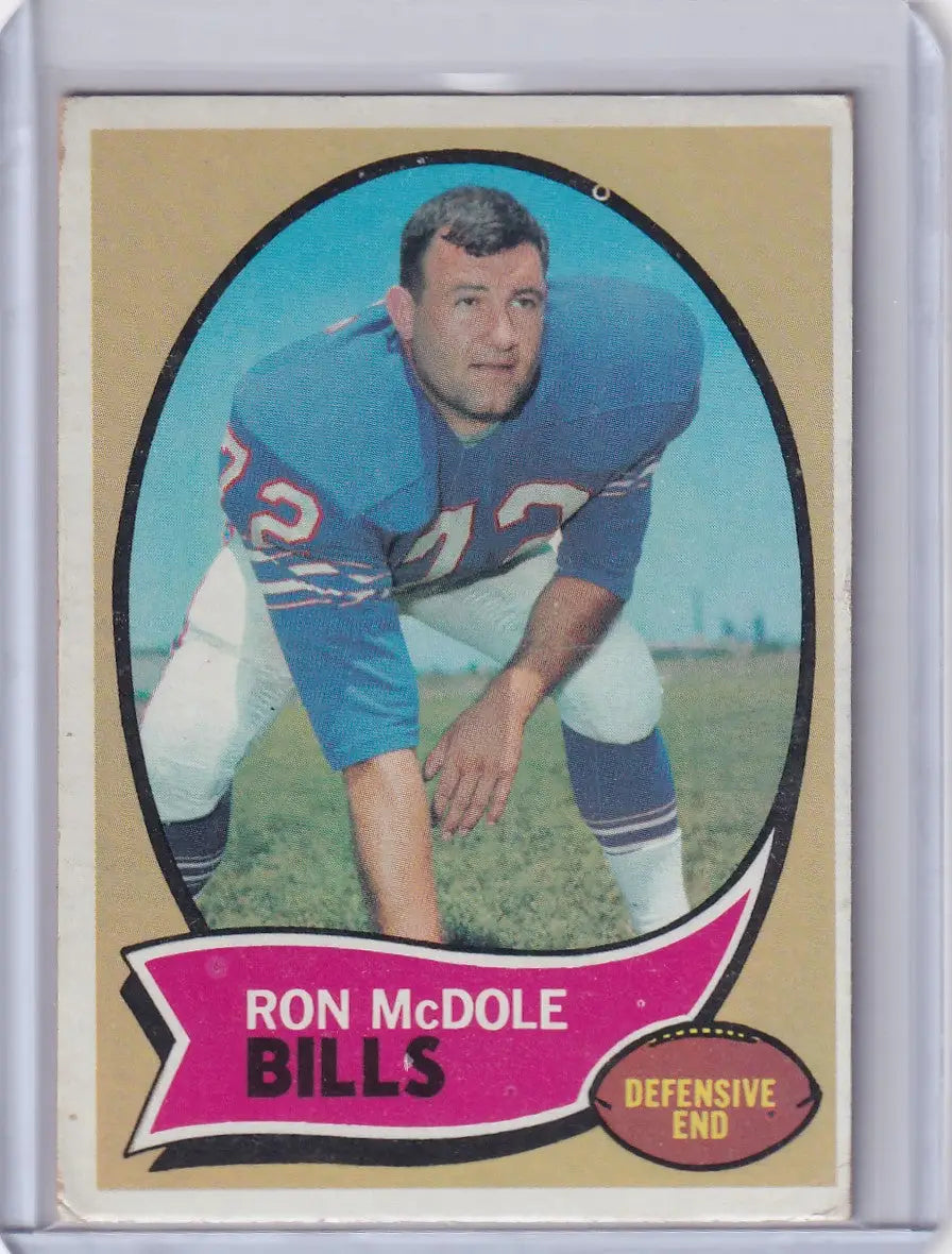 1970 Topps Football #63 Ron McDole - Buffalo Bills