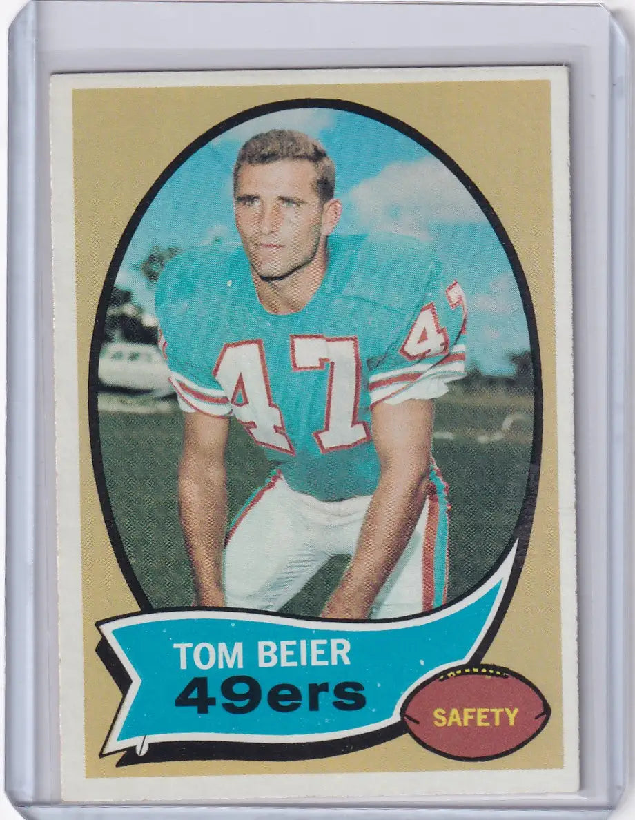 1970 Topps Football #64 Tom Beier RC - San Francisco 49ers