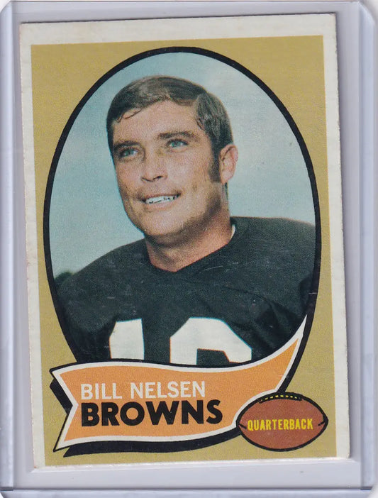 1970 Topps Football #65 Bill Nelsen - Cleveland Browns