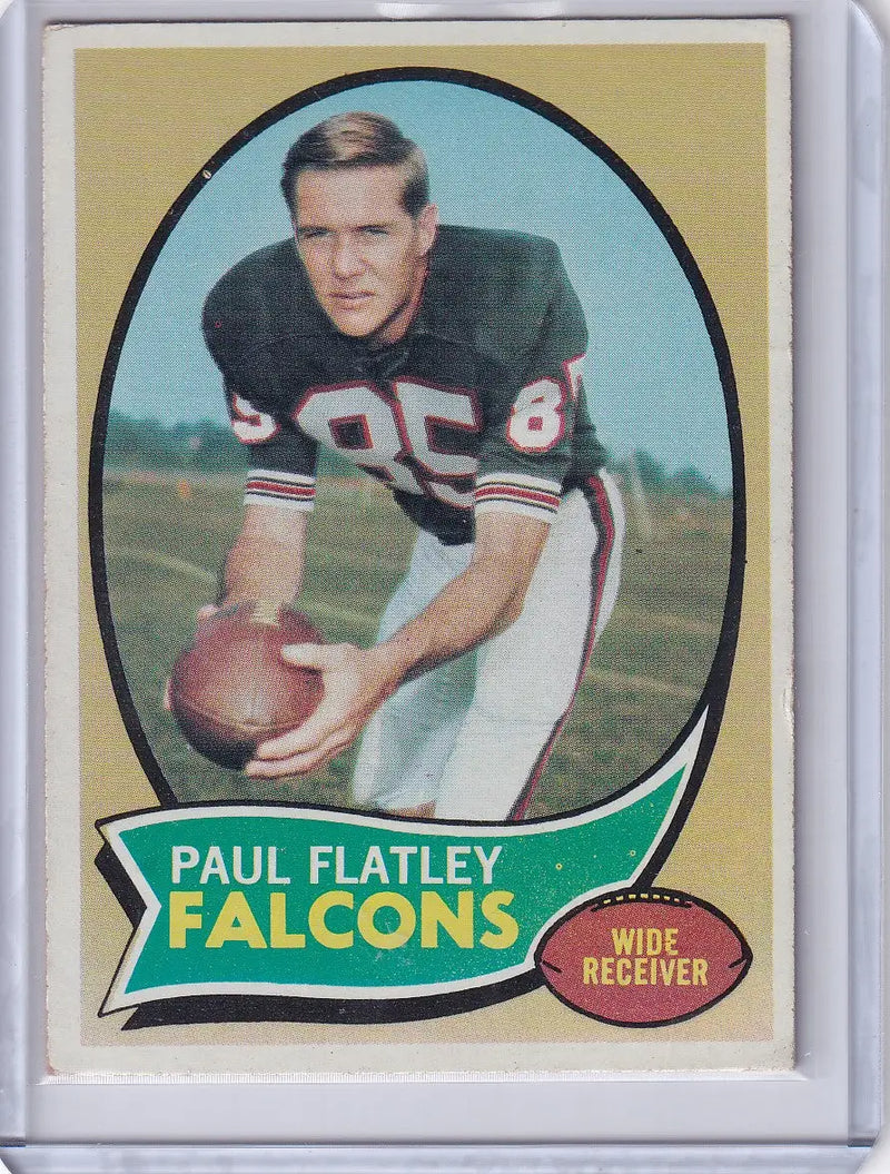 1970 Topps Football #66 Paul Flatley - Atlanta Falcons