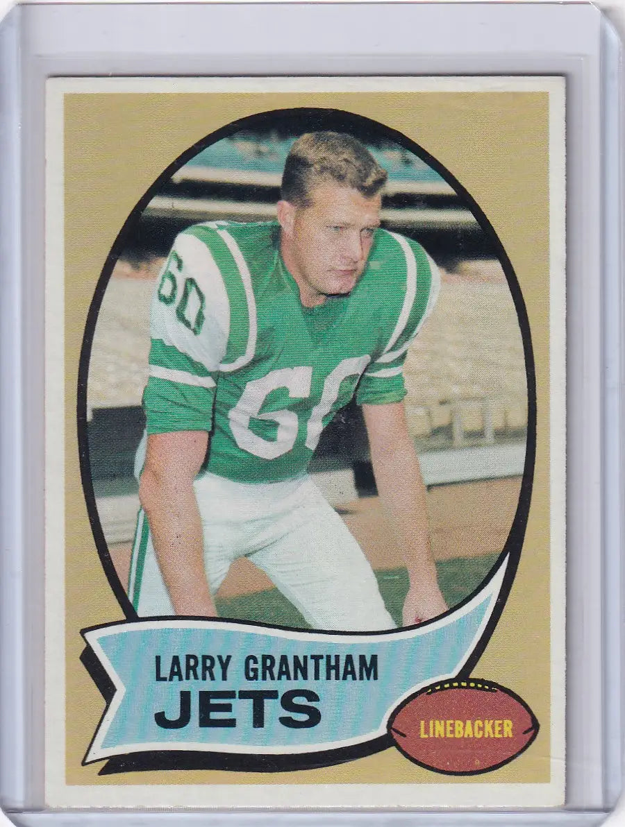 1970 Topps Football #82 Larry Grantham - New York Jets